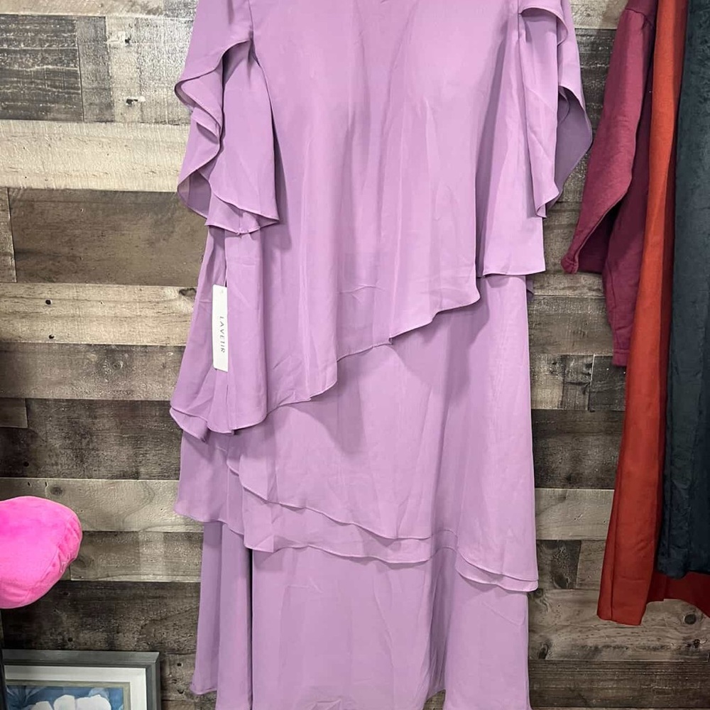 Elegant Lavender Layered Dress